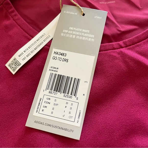 Adidas Go To Golf Dress in the color Legecy Burgundy size small  🎉Host Pick🎉 - Picture 11 of 14